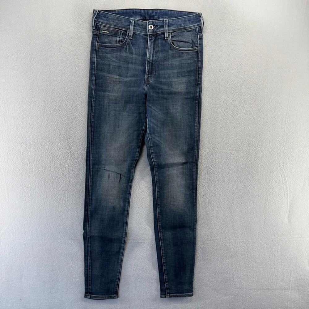 G Star Raw jeans Women's 28x32 Blue Kafey high Skinny Dark Wash Vintage y2k